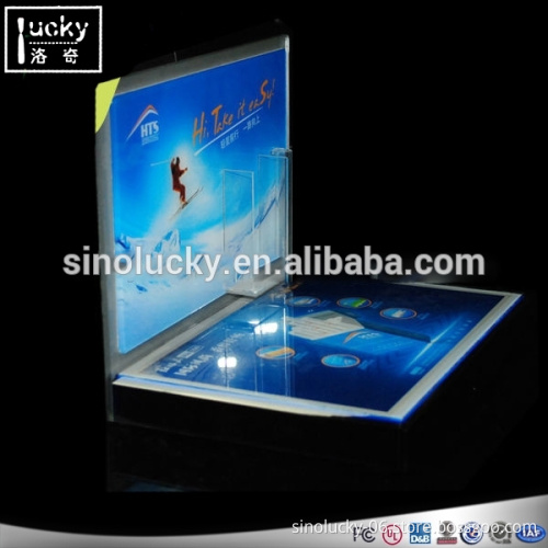 Most popular led cigarette display case for advertising